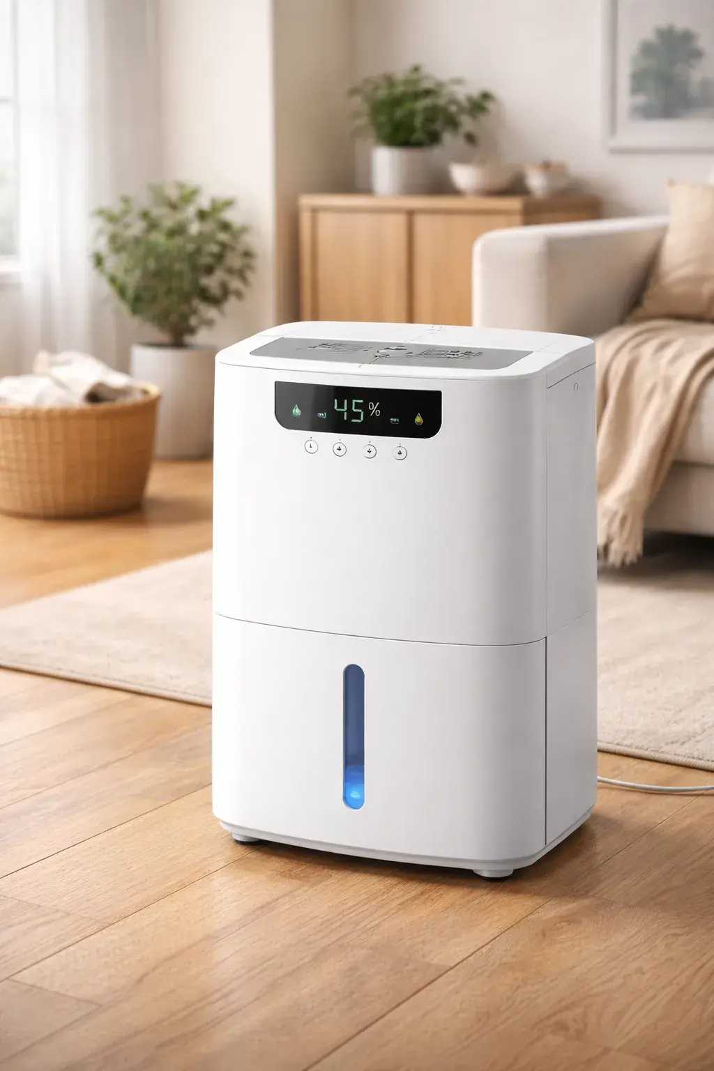 Deumidificatore in un ambiente domestico